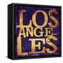 Los Angeles-Jace Grey-Framed Stretched Canvas