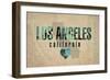 Los Angeles-Red Atlas Designs-Framed Giclee Print