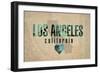 Los Angeles-Red Atlas Designs-Framed Giclee Print