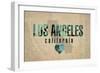 Los Angeles-Red Atlas Designs-Framed Giclee Print