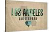 Los Angeles-Red Atlas Designs-Stretched Canvas