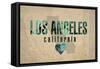 Los Angeles-Red Atlas Designs-Framed Stretched Canvas