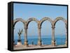 Los Arcos and Angel of Hope and Messenger of Peace Sculpture on Malecon, Puerto Vallarta, Mexico-Michael DeFreitas-Framed Stretched Canvas