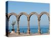 Los Arcos and Angel of Hope and Messenger of Peace Sculpture on Malecon, Puerto Vallarta, Mexico-Michael DeFreitas-Stretched Canvas