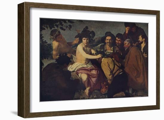 'Los Borrachos', (The Triumph of Bacchus), 1628-1629, (c1934)-Diego Velasquez-Framed Giclee Print