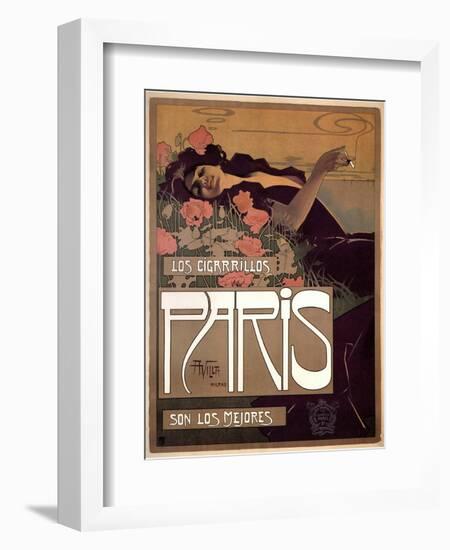 Los Cigarillos Paris, 1901-Aleardo Villa-Framed Giclee Print