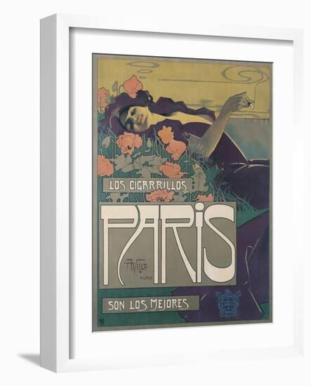 Los Cigarillos Paris, 1901-Aleardo Villa-Framed Giclee Print