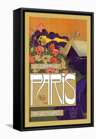 Los Cigarrillos Paris Son Los Mejores-Aleardo Villa-Framed Stretched Canvas
