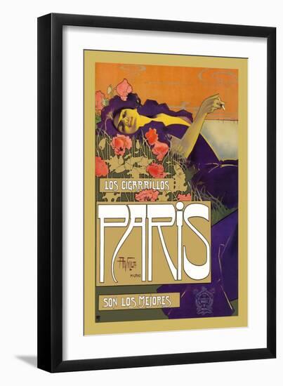 Los Cigarrillos Paris Son Los Mejores-Aleardo Villa-Framed Art Print