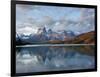 Los Cuernos Del Paine Seen across Lake Pehoe-Alex Saberi-Framed Photographic Print