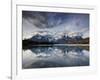 Los Cuernos Del Paine Seen across Lake Pehoe-Alex Saberi-Framed Photographic Print