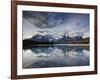 Los Cuernos Del Paine Seen across Lake Pehoe-Alex Saberi-Framed Photographic Print