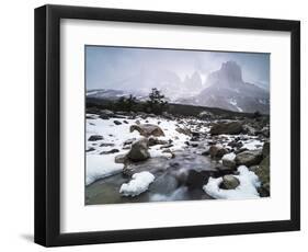 Los Cuernos Seen from French Valley (Valle Del Frances), Patagonia, Chile-Matthew Williams-Ellis-Framed Photographic Print