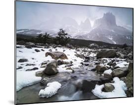 Los Cuernos Seen from French Valley (Valle Del Frances), Patagonia, Chile-Matthew Williams-Ellis-Mounted Photographic Print