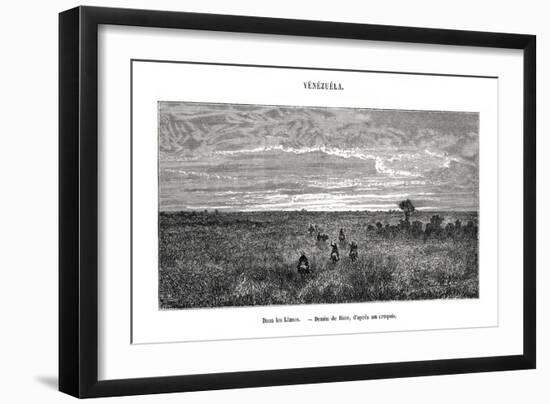 Los Llanos, Venezuela, 19th Century-Edouard Riou-Framed Giclee Print