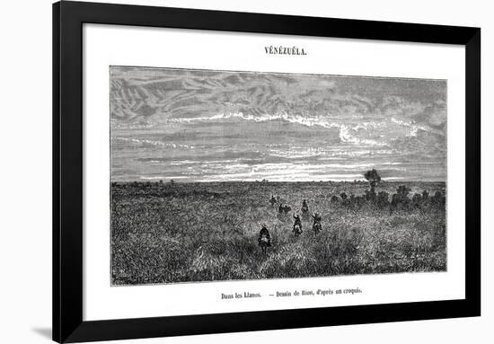 Los Llanos, Venezuela, 19th Century-Edouard Riou-Framed Giclee Print