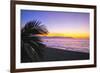 Los Muertos Beach Sunset, Puerto Vallarta, Mexico-George Oze-Framed Photographic Print