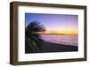 Los Muertos Beach Sunset, Puerto Vallarta, Mexico-George Oze-Framed Photographic Print