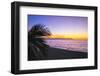 Los Muertos Beach Sunset, Puerto Vallarta, Mexico-George Oze-Framed Photographic Print