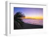 Los Muertos Beach Sunset, Puerto Vallarta, Mexico-George Oze-Framed Photographic Print