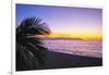 Los Muertos Beach Sunset, Puerto Vallarta, Mexico-George Oze-Framed Photographic Print