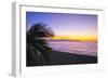 Los Muertos Beach Sunset, Puerto Vallarta, Mexico-George Oze-Framed Photographic Print