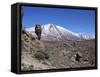 Los Roques and Mount Teide, Teide National Park, Tenerife, Canary Islands, Spain-Jeremy Lightfoot-Framed Stretched Canvas