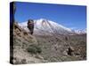 Los Roques and Mount Teide, Teide National Park, Tenerife, Canary Islands, Spain-Jeremy Lightfoot-Stretched Canvas