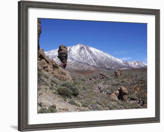 Los Roques and Mount Teide, Teide National Park, Tenerife, Canary Islands, Spain-Jeremy Lightfoot-Framed Photographic Print