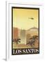 Los Santos Retro Travel-null-Framed Art Print