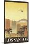 Los Santos Retro Travel-null-Mounted Art Print