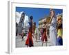 Los Zancudos, Stilt Dancers in Old Havana World Heritage Area, Cuba-Mark Hannaford-Framed Photographic Print