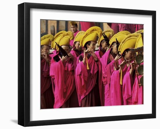 Losar, New Year Celebrations, Labrang Monastery, Gansu Province, China-Occidor Ltd-Framed Photographic Print