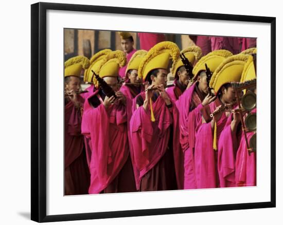 Losar, New Year Celebrations, Labrang Monastery, Gansu Province, China-Occidor Ltd-Framed Photographic Print