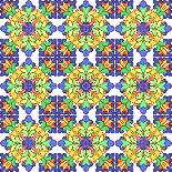 Kaleidoscopic Pattern-losik-Framed Art Print