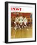 "Losing the Game" Saturday Evening Post Cover, February 16,1952-Norman Rockwell-Framed Giclee Print