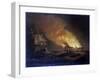 Loss of an Indiaman Ship, the 'Kent', on March 1, 1825, End of the Fire, in the Bay of Biscay-Thomas Luny-Framed Giclee Print