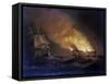 Loss of an Indiaman Ship, the 'Kent', on March 1, 1825, End of the Fire, in the Bay of Biscay-Thomas Luny-Framed Stretched Canvas