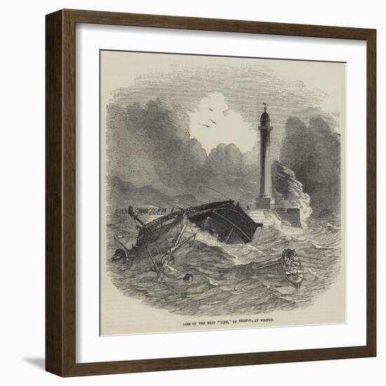 Loss of the Brig Vine, of Bristol, at Whitby-null-Framed Giclee Print