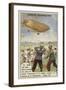 Loss of the French Military Airship Patrie, Verdun, 1907-null-Framed Giclee Print