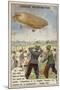 Loss of the French Military Airship Patrie, Verdun, 1907-null-Mounted Giclee Print