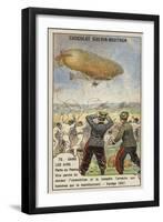 Loss of the French Military Airship Patrie, Verdun, 1907-null-Framed Giclee Print