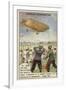 Loss of the French Military Airship Patrie, Verdun, 1907-null-Framed Giclee Print