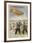 Loss of the French Military Airship Patrie, Verdun, 1907-null-Framed Giclee Print