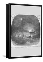 Loss of the Monitor Gallant Off Cape Hatteras-Frank Leslie-Framed Stretched Canvas