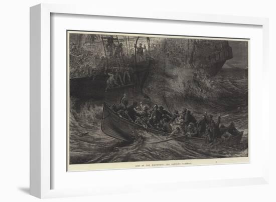 Loss of the Northfleet, the Captain's Farewell-Arthur Hopkins-Framed Giclee Print