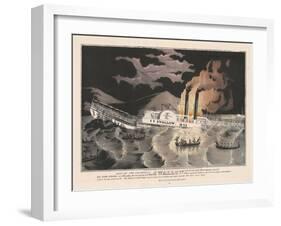 Loss of the Steamboat Swallow, While on her trip from Albany to New York, 1845-Nathaniel Currier-Framed Giclee Print