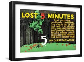 Lost 5 Minutes-Robert Beebe-Framed Art Print