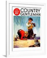 "Lost All His Marbles," Country Gentleman Cover, March 1, 1937-Henry Hintermeister-Framed Giclee Print