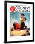 "Lost All His Marbles," Country Gentleman Cover, March 1, 1937-Henry Hintermeister-Framed Giclee Print